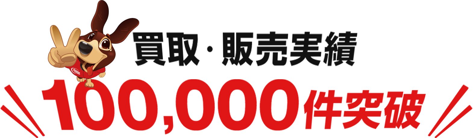 販売実績100,000件突破