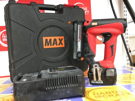 MAX マックス 充電式ピンネイラ TJ-35P2-BC/40A 中古 本体バッテリー充電器セット品 14.4V 【ハンズクラフト福岡インター店】