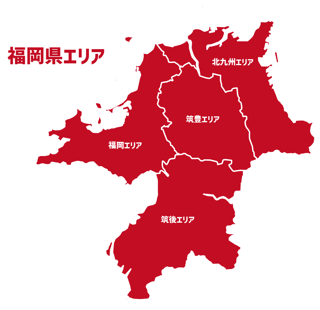 福岡県の地図