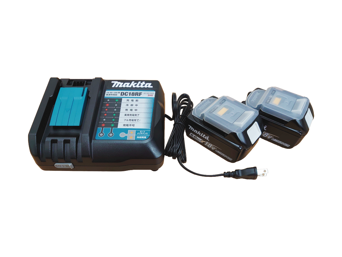 新品未使用】マキタ セットバラし品 18v6.0Ahバッテリ2個 急速充電器