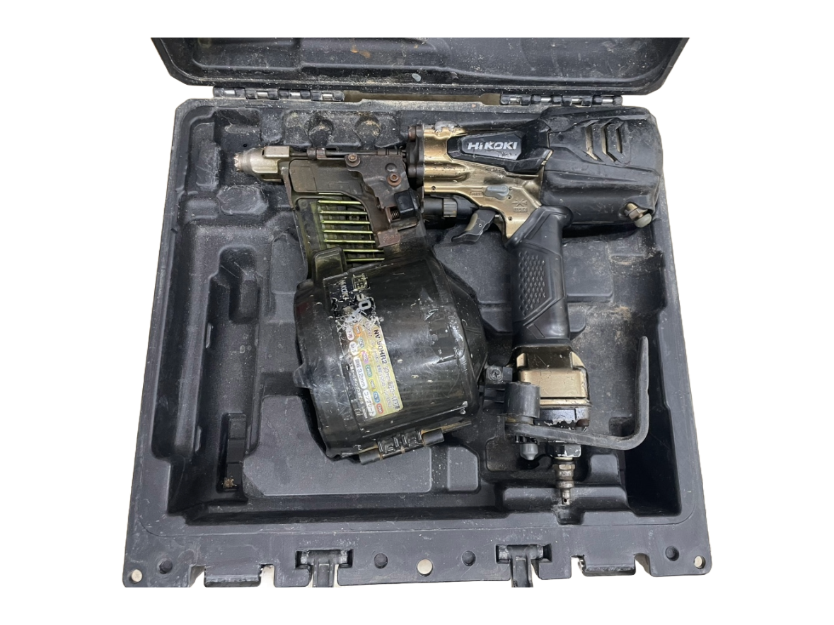 〇ハイコーキ HiKOKI NV90HR2 高圧ロール釘打機 ケース付き【ハンズ